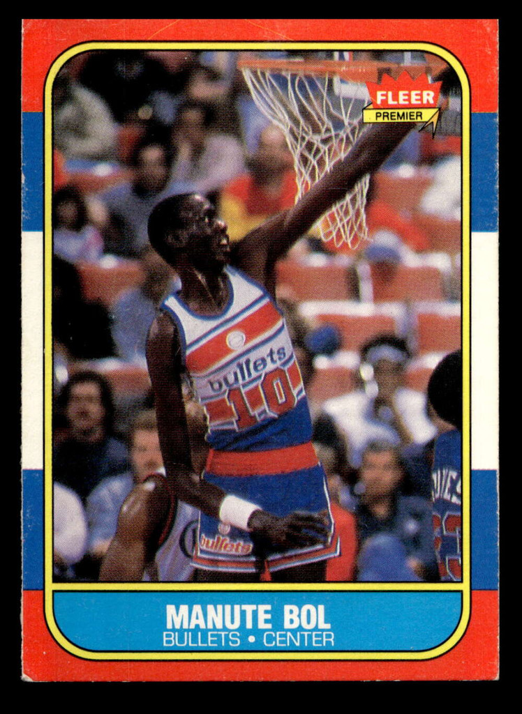 1986-87 Fleer #12 Manute Bol VG-EX RC Rookie Basketball 