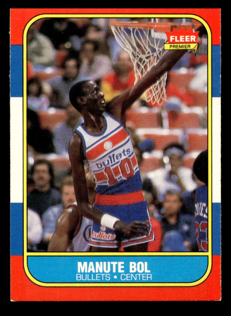 1986-87 Fleer #12 Manute Bol Excellent+ RC Rookie Basketball  ID: 508507