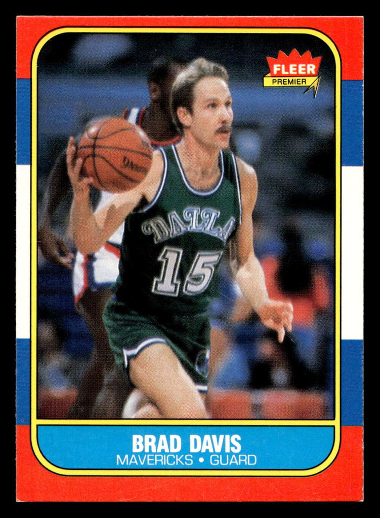 1986-87 Fleer #22 Brad Davis Ex-Mint RC Rookie Basketball 
