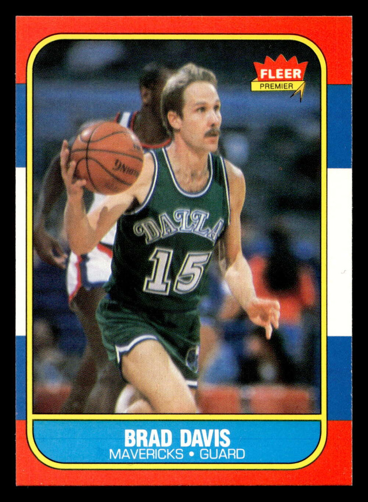 1986-87 Fleer #22 Brad Davis Near Mint RC Rookie Basketball 
