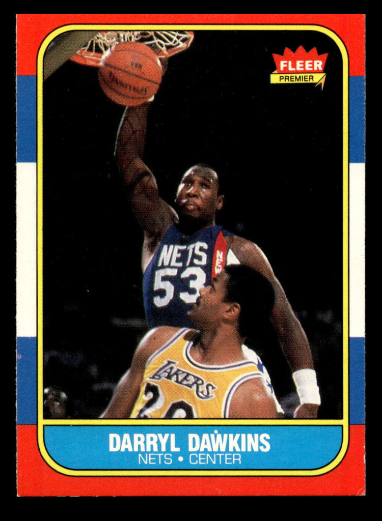 1986-87 Fleer #24 Darryl Dawkins Near Mint Basketball 