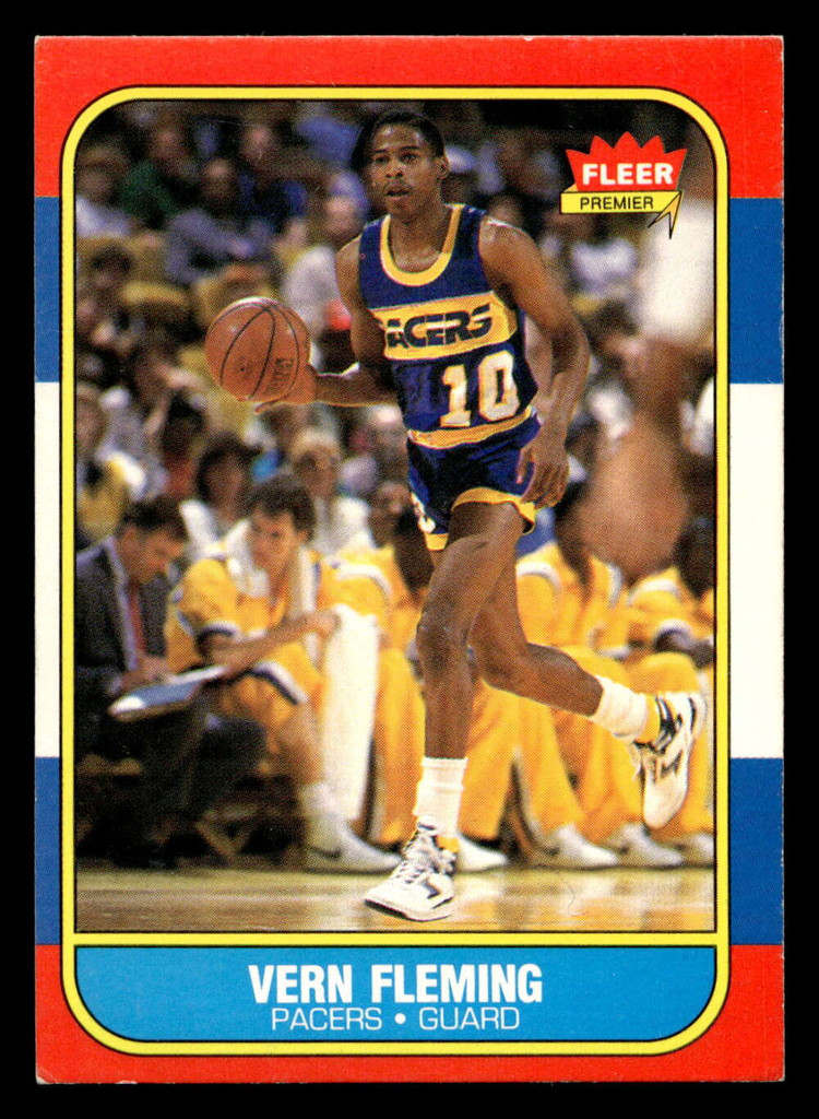 1986-87 Fleer #33 Vern Fleming Excellent+ RC Rookie Basketball 