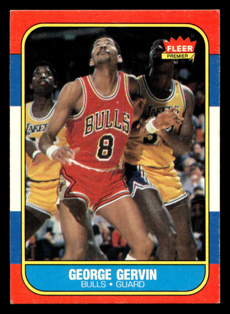 1986-87 Fleer #36 George Gervin Excellent+ Basketball 