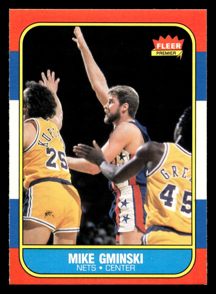 1986-87 Fleer #38 Mike Gminski Near Mint+ Basketball  ID: 508639