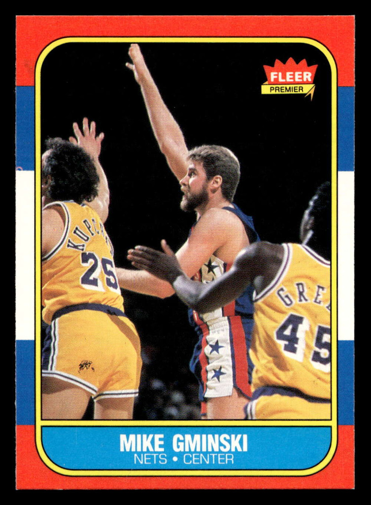 1986-87 Fleer #38 Mike Gminski NM-Mint Basketball  ID: 508641
