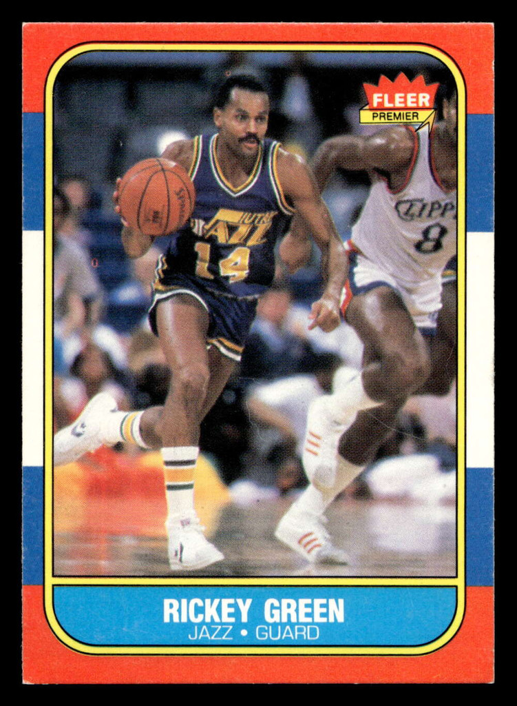 1986-87 Fleer #39 Rickey Green Ex-Mint Basketball 