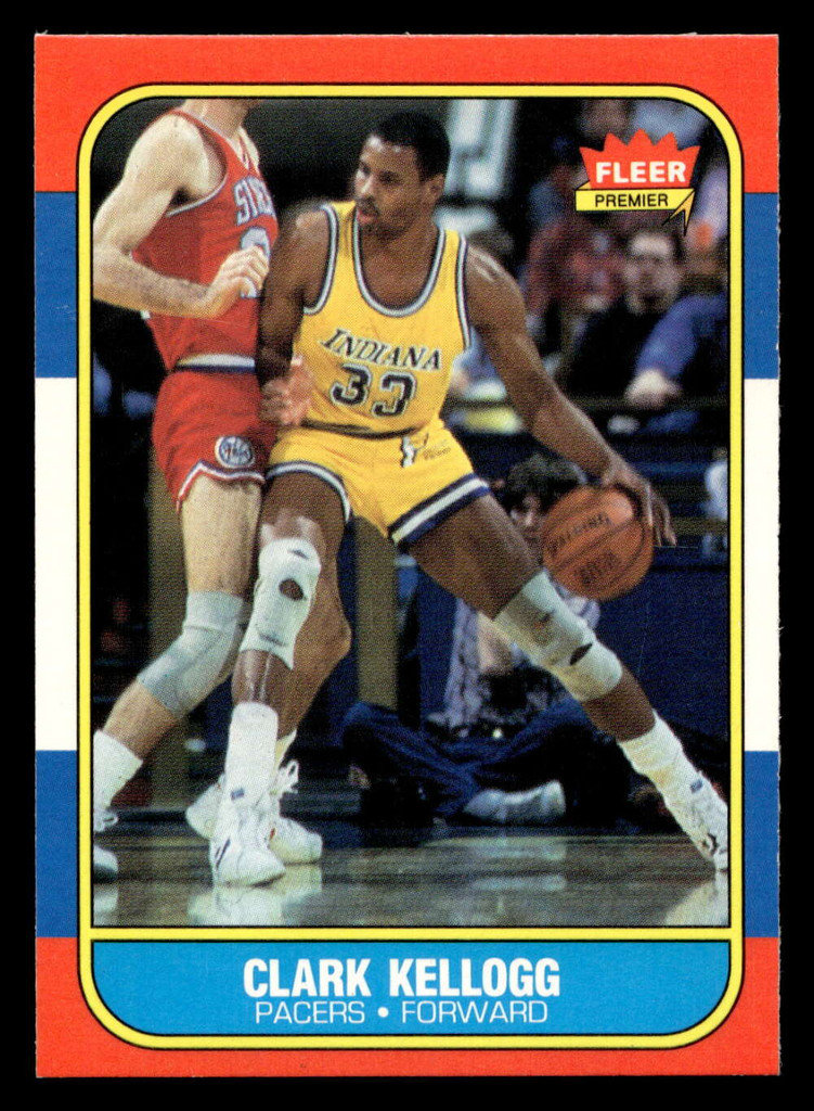 1986-87 Fleer #58 Clark Kellogg Near Mint+ RC Rookie Basketball 