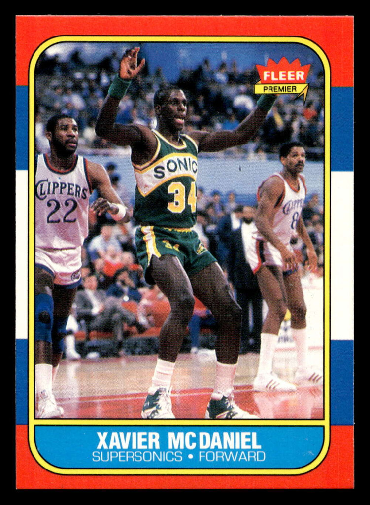 1986-87 Fleer #72 Xavier McDaniel Near Mint RC Rookie Basketball 