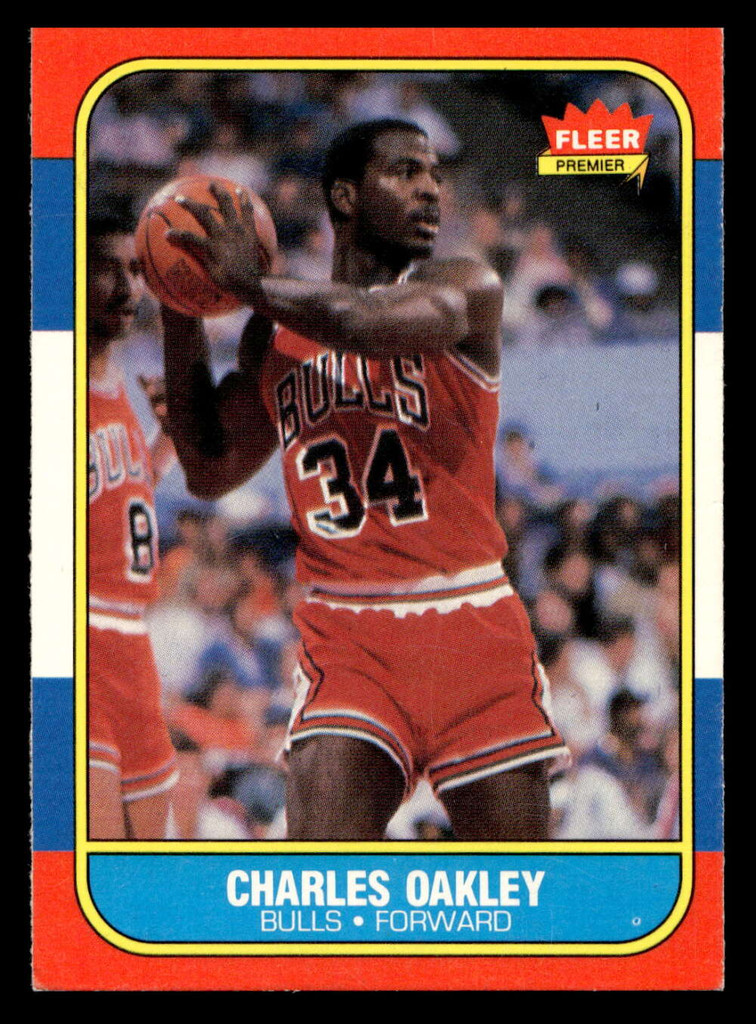 1986-87 Fleer #81 Charles Oakley Excellent+ RC Rookie Basketball 