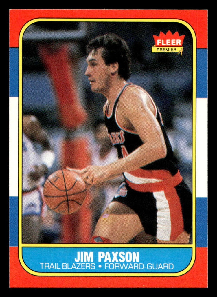 1986-87 Fleer #85 Jim Paxson Near Mint Basketball 