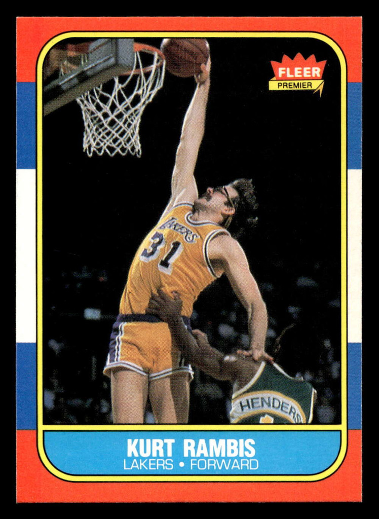 1986-87 Fleer #89 Kurt Rambis Near Mint+ RC Rookie Basketball 