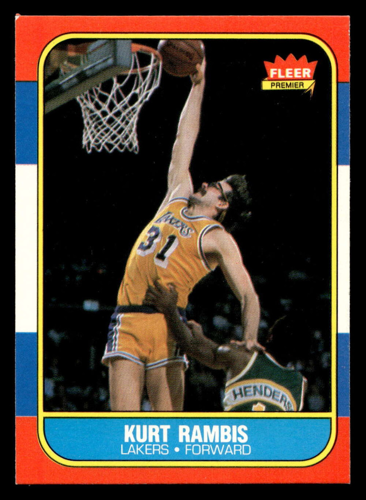 1986-87 Fleer #89 Kurt Rambis Ex-Mint RC Rookie Basketball  ID: 508912