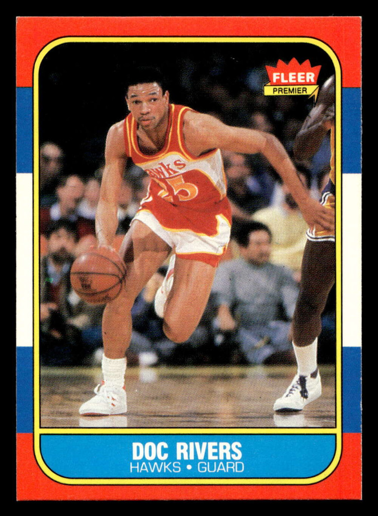 1986-87 Fleer #91 Doc Rivers Ex-Mint RC Rookie Basketball 