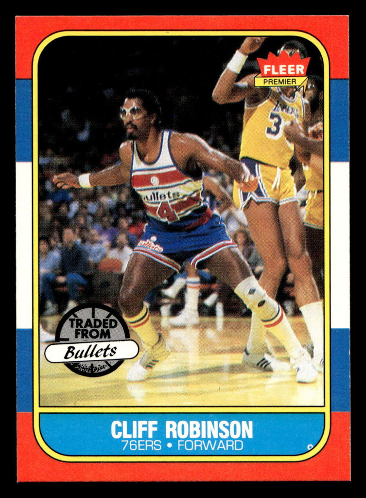 1986-87 Fleer #93 Cliff Robinson Near Mint+ Basketball 