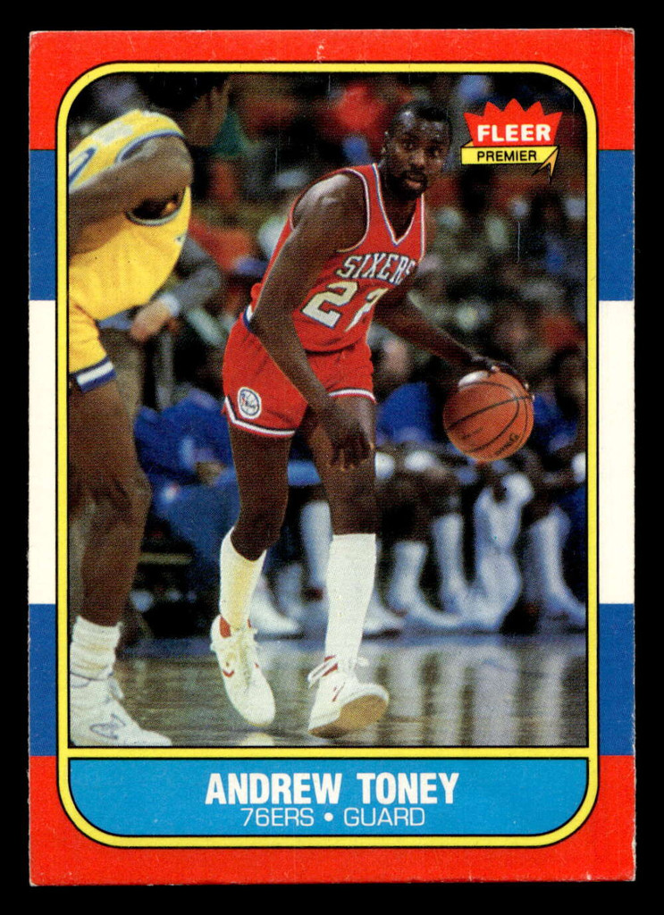 1986-87 Fleer #114 Andrew Toney Excellent Basketball 