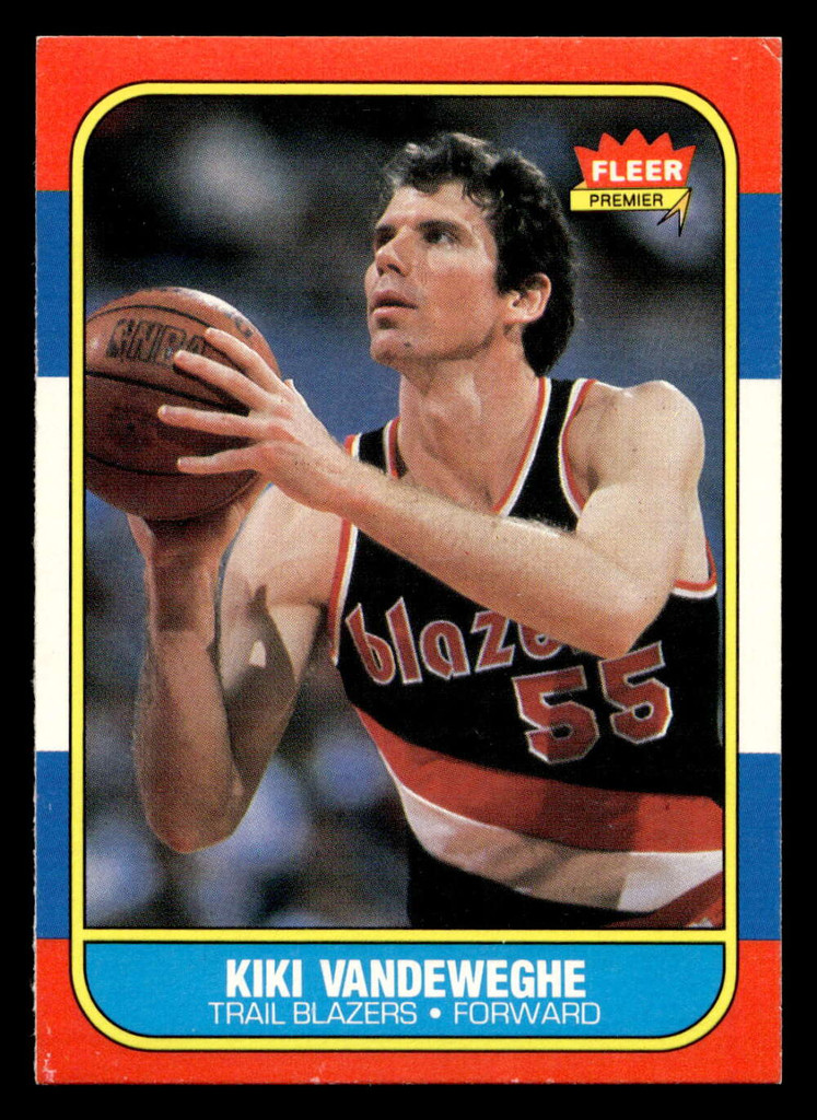 1986-87 Fleer #117 Kiki Vandeweghe Excellent+ RC Rookie Basketball 