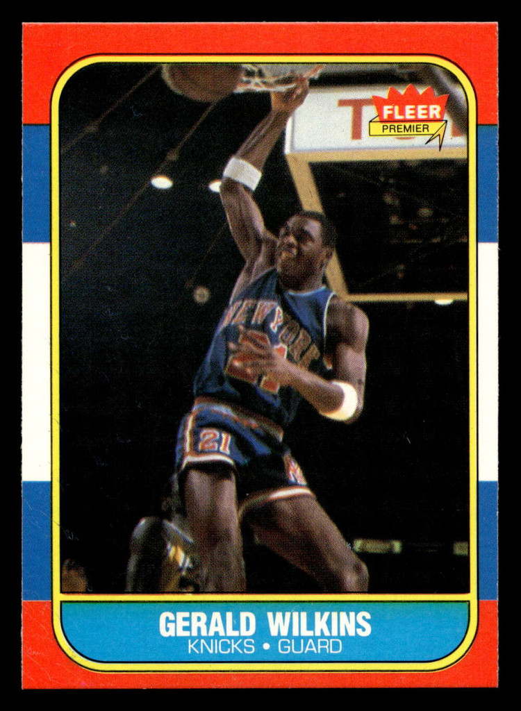 1986-87 Fleer #122 Gerald Wilkins Near Mint RC Rookie Basketball 