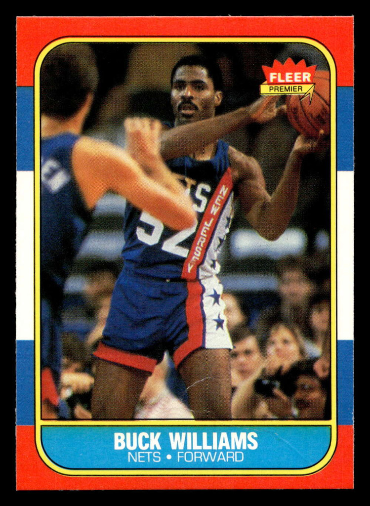 1986-87 Fleer #123 Buck Williams Very Good RC Rookie Crease 
