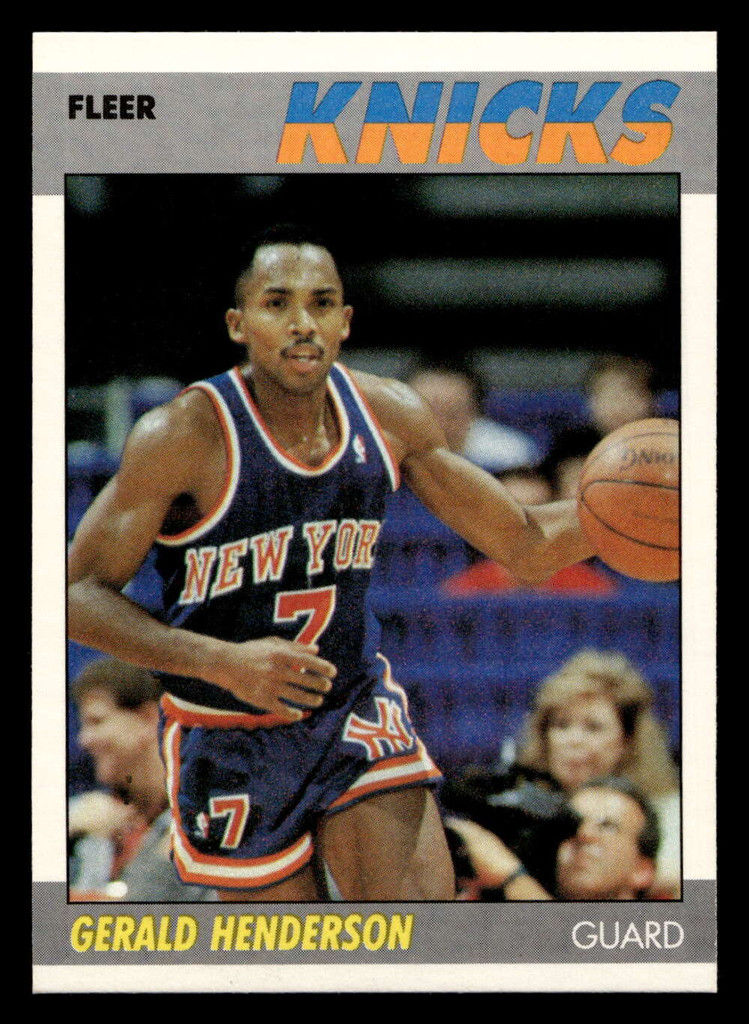 1987-88 Fleer #50 Gerald Henderson NM-Mint Basketball 