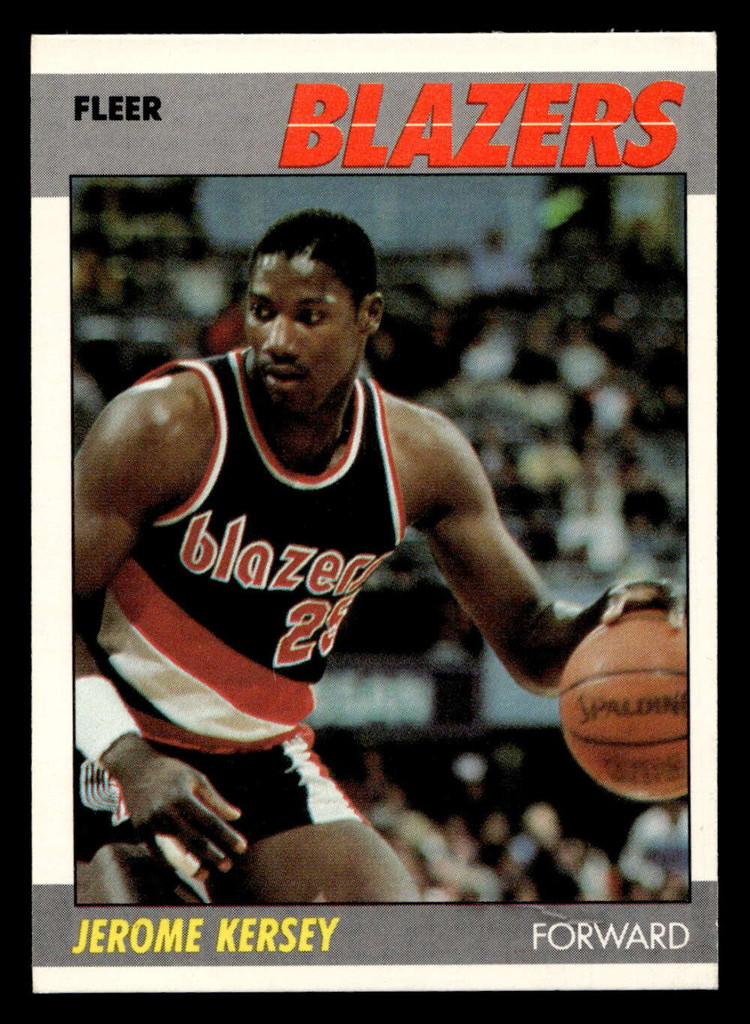 1987-88 Fleer #60 Jerome Kersey Near Mint+ RC Rookie Basketball  ID: 509406