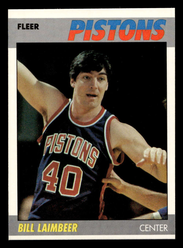 1987-88 Fleer #61 Bill Laimbeer Near Mint+ Basketball  ID: 509412