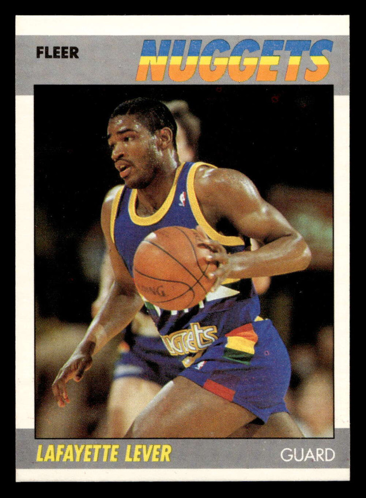 1987-88 Fleer #62 Lafayette Lever Near Mint+ Basketball  ID: 509413