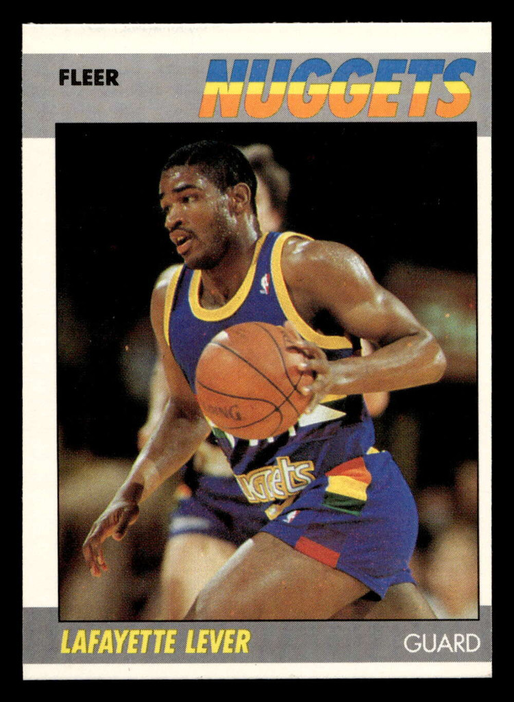 1987-88 Fleer #62 Lafayette Lever Near Mint Basketball  ID: 509414