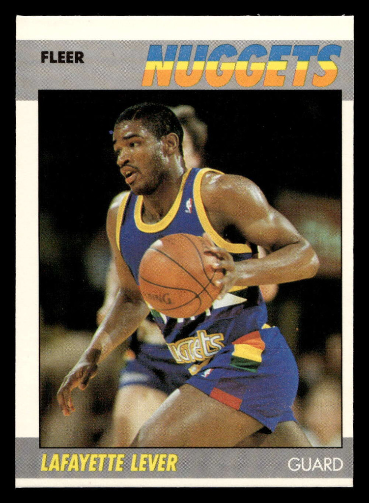 1987-88 Fleer #62 Lafayette Lever Near Mint Basketball  ID: 509415