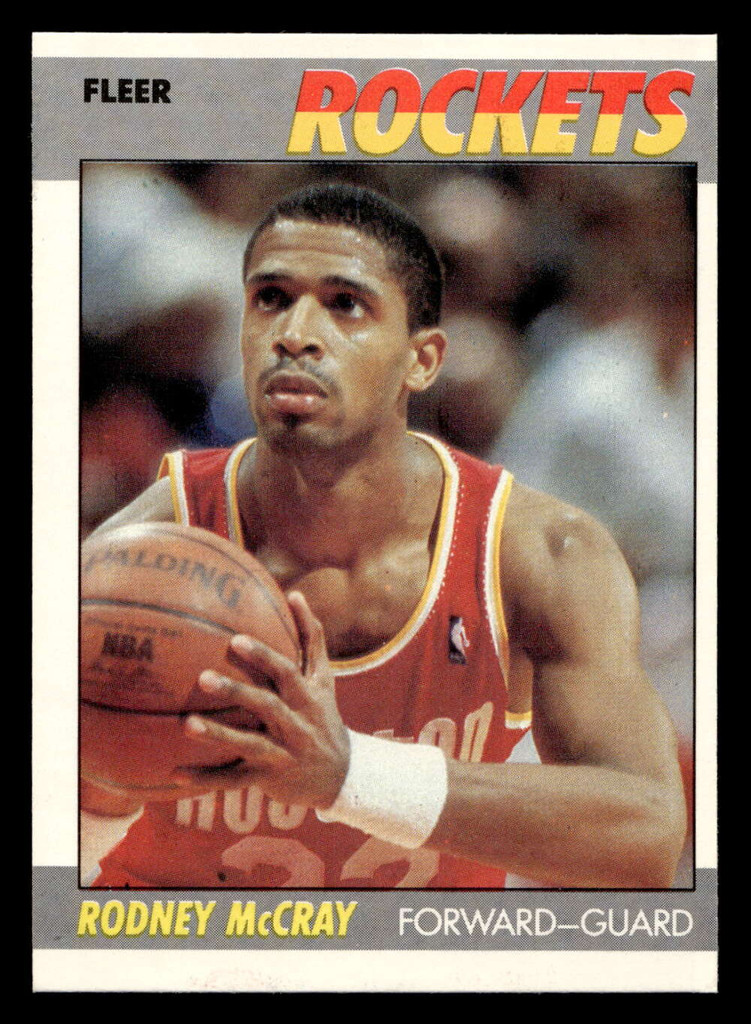 1987-88 Fleer #72 Rodney McCray Near Mint Basketball  ID: 509464