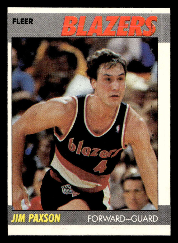 1987-88 Fleer #82 Jim Paxson Near Mint Basketball  ID: 509510