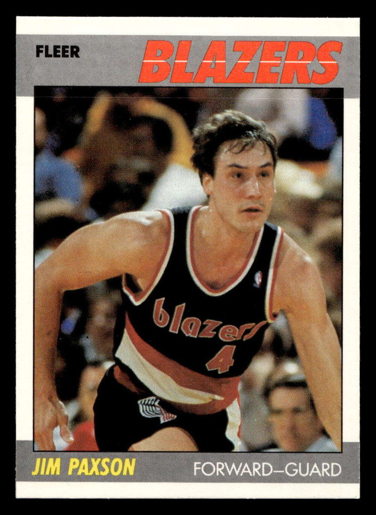1987-88 Fleer #82 Jim Paxson NM-Mint Basketball 
