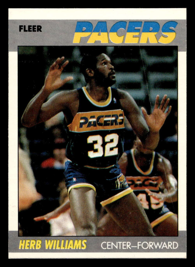 1987-88 Fleer #121 Herb Williams Very Good Crease 