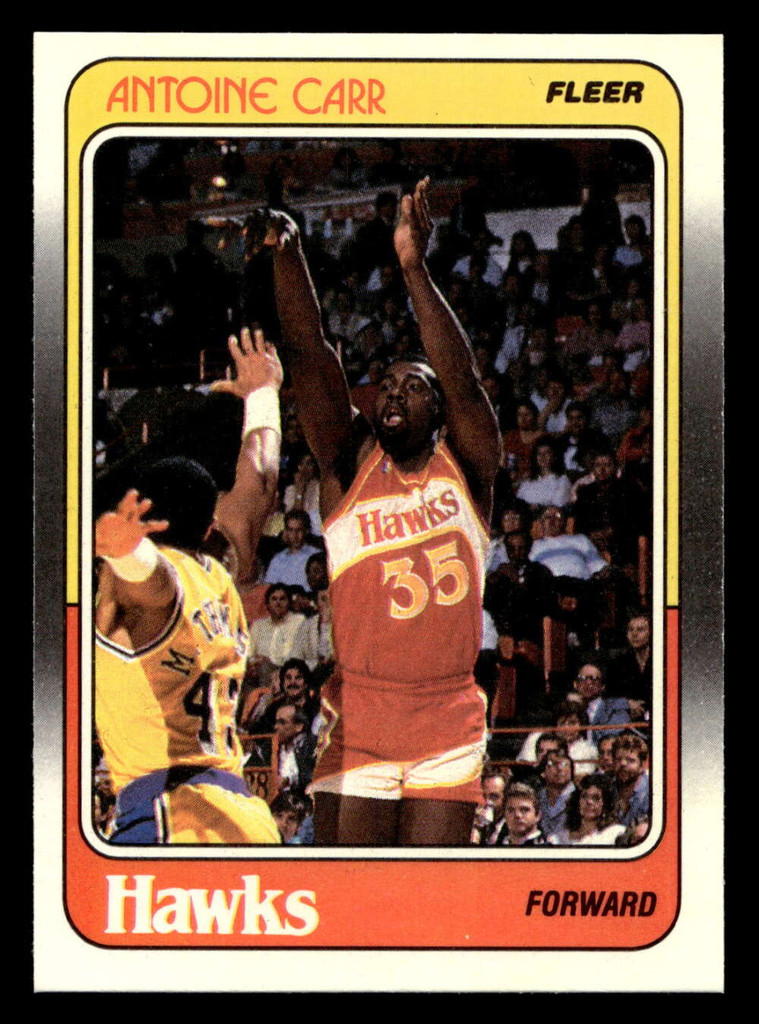 1988-89 Fleer #1 Antoine Carr Near Mint+ RC Rookie Basketball  ID: 509743