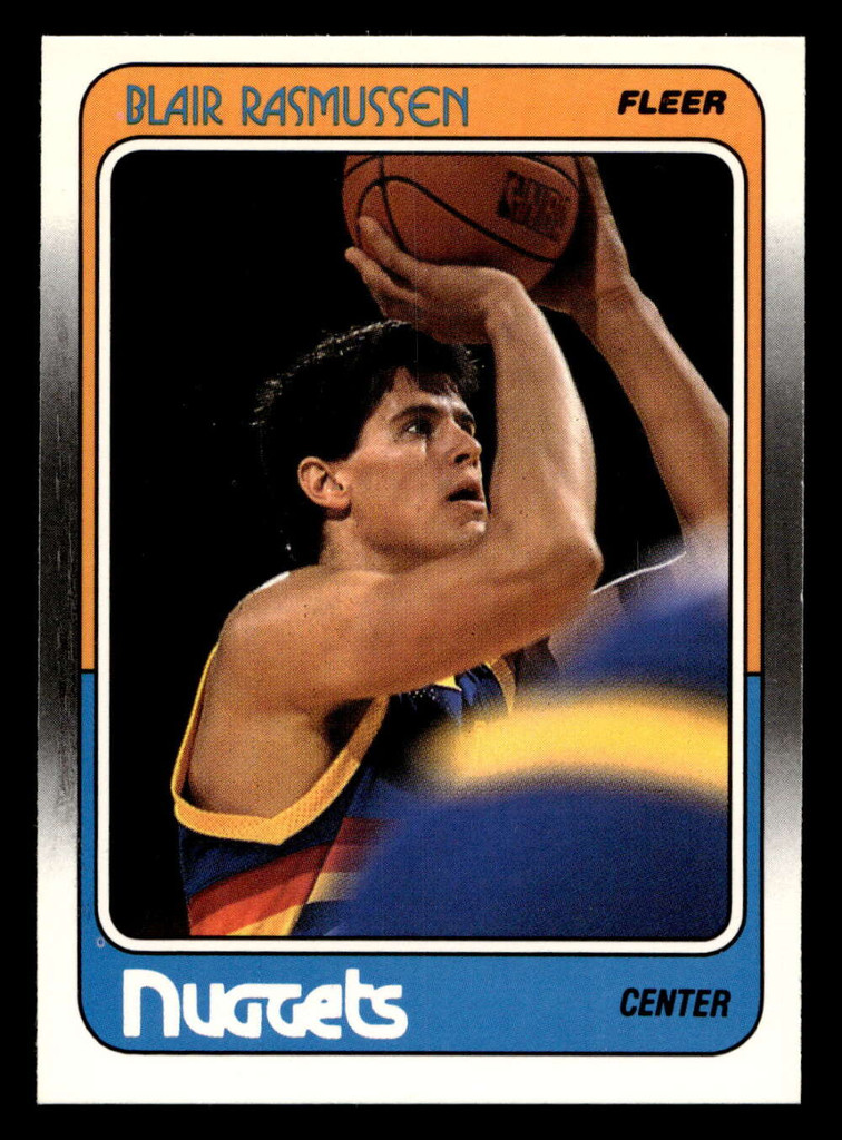 1988-89 Fleer #36 Blair Rasmussen Near Mint+ RC Rookie Basketball  ID: 509891