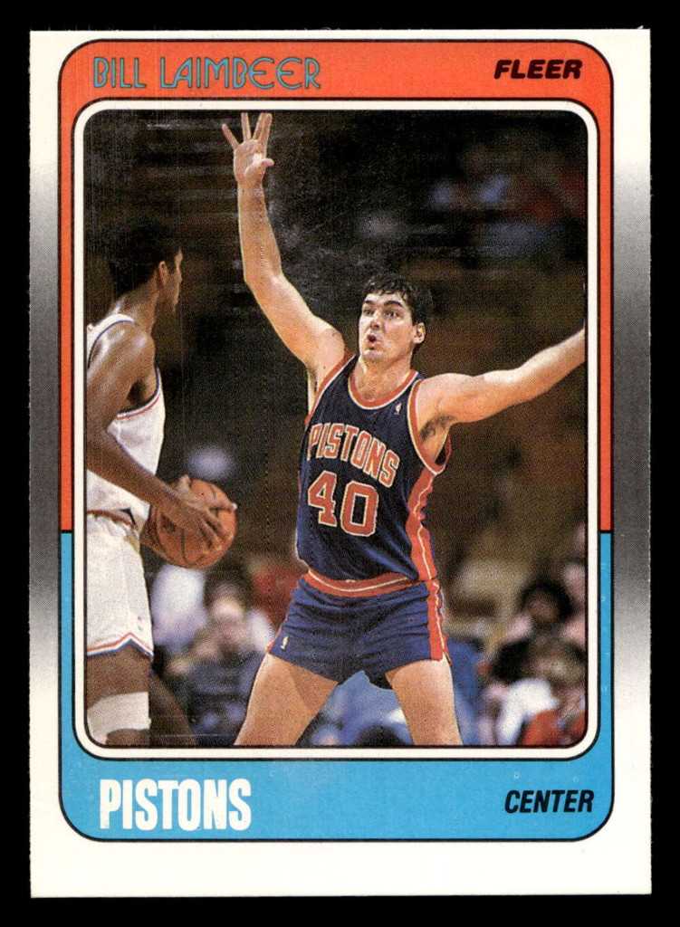 1988-89 Fleer #42 Bill Laimbeer Near Mint+ Basketball  ID: 509920