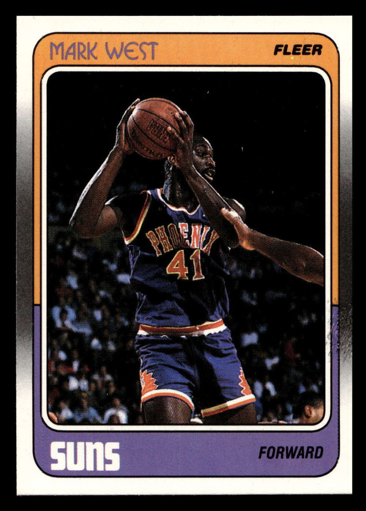 1988-89 Fleer #91 Mark West Near Mint+ RC Rookie Basketball  ID: 510135