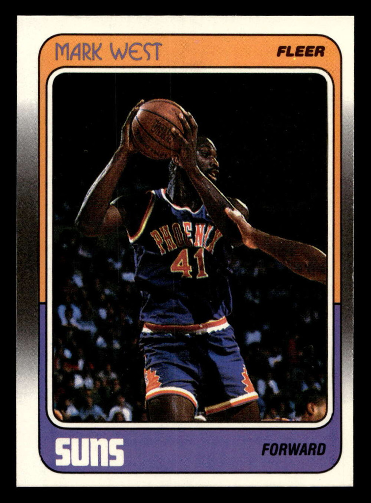 1988-89 Fleer #91 Mark West Near Mint+ RC Rookie Basketball  ID: 510136
