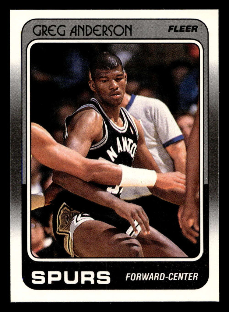 1988-89 Fleer #101 Greg Anderson Near Mint+ RC Rookie Basketball  ID: 510182