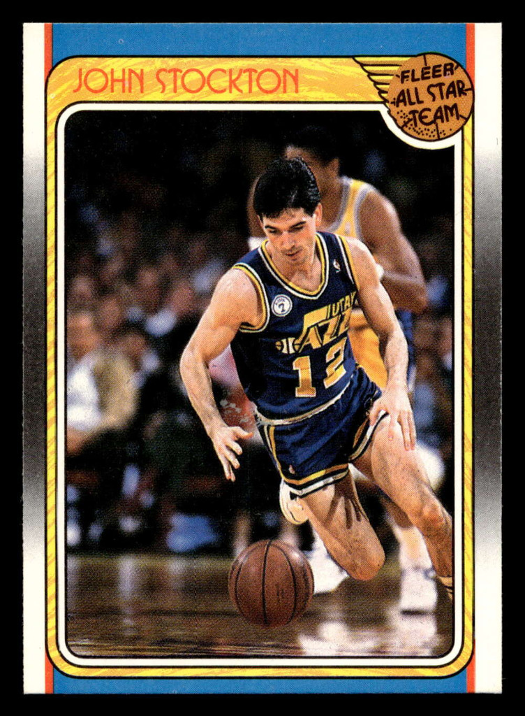 1988-89 Fleer #127 John Stockton AS Near Mint+ Basketball  ID: 510284
