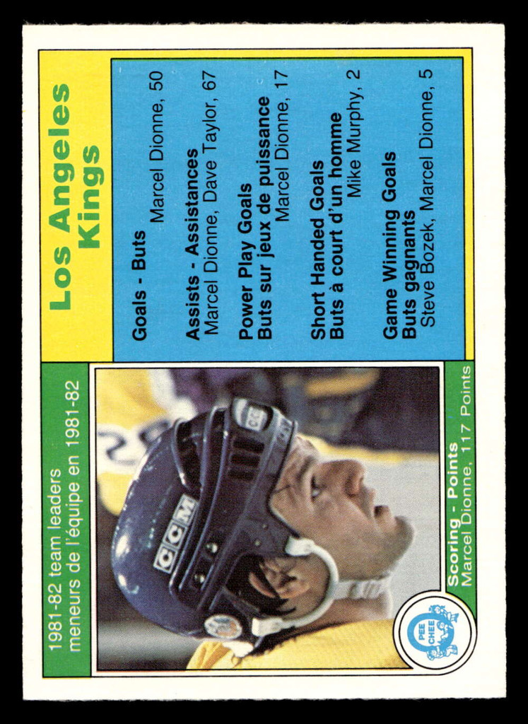 1982-83 O-Pee-Chee #149 Marcel Dionne TL Near Mint+ OPC 