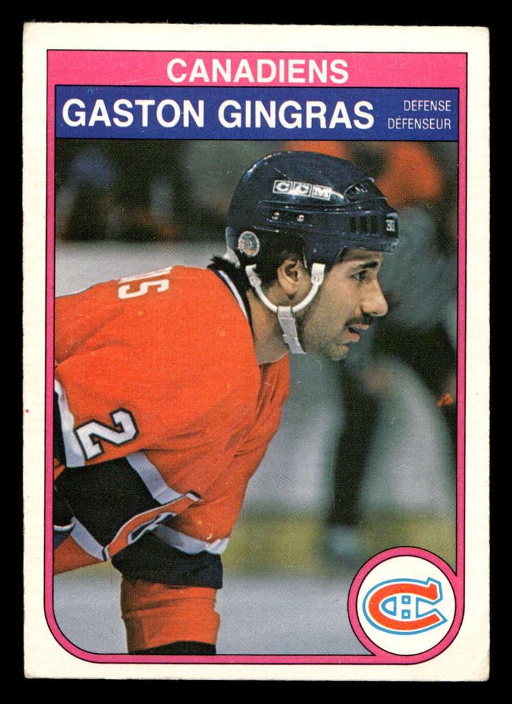 1982-83 O-Pee-Chee #182 Gaston Gingras Very Good OPC 