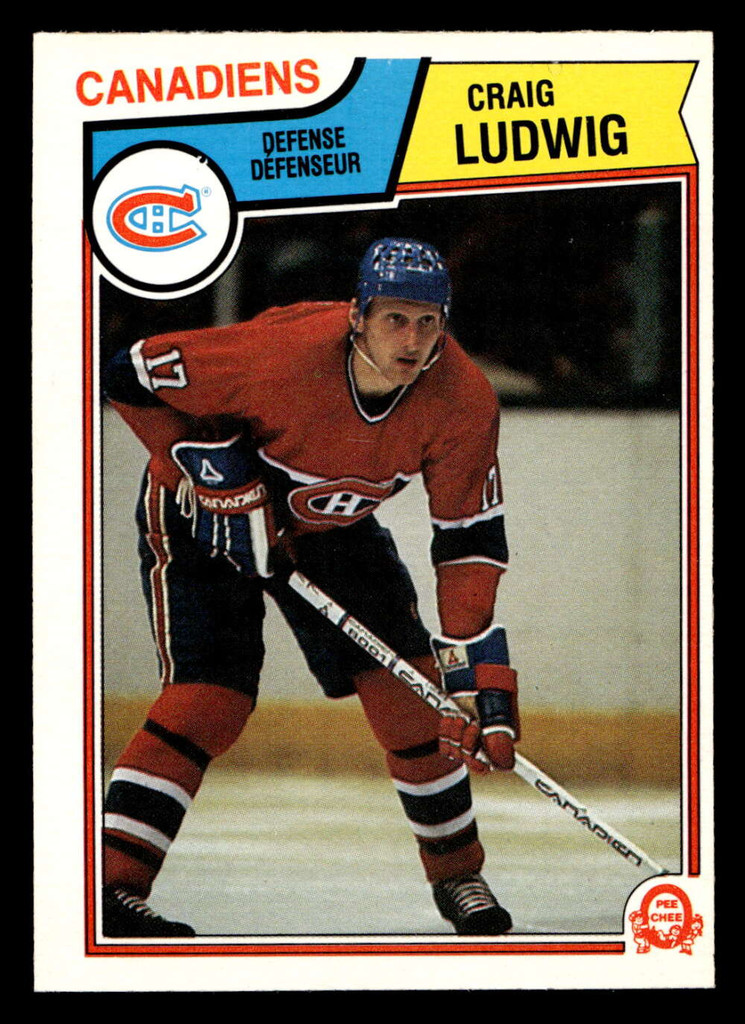 1983-84 O-Pee-Chee #190 Craig Ludwig Very Good RC Rookie 