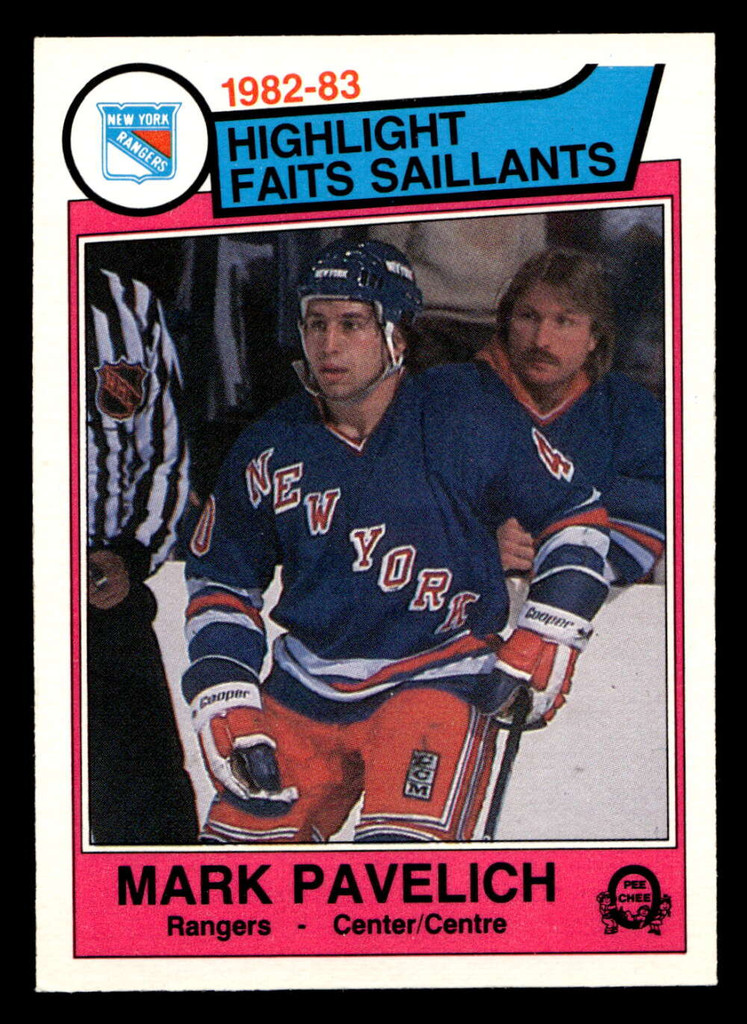 1983-84 O-Pee-Chee #239 Mark Pavelich HL Near Mint OPC 