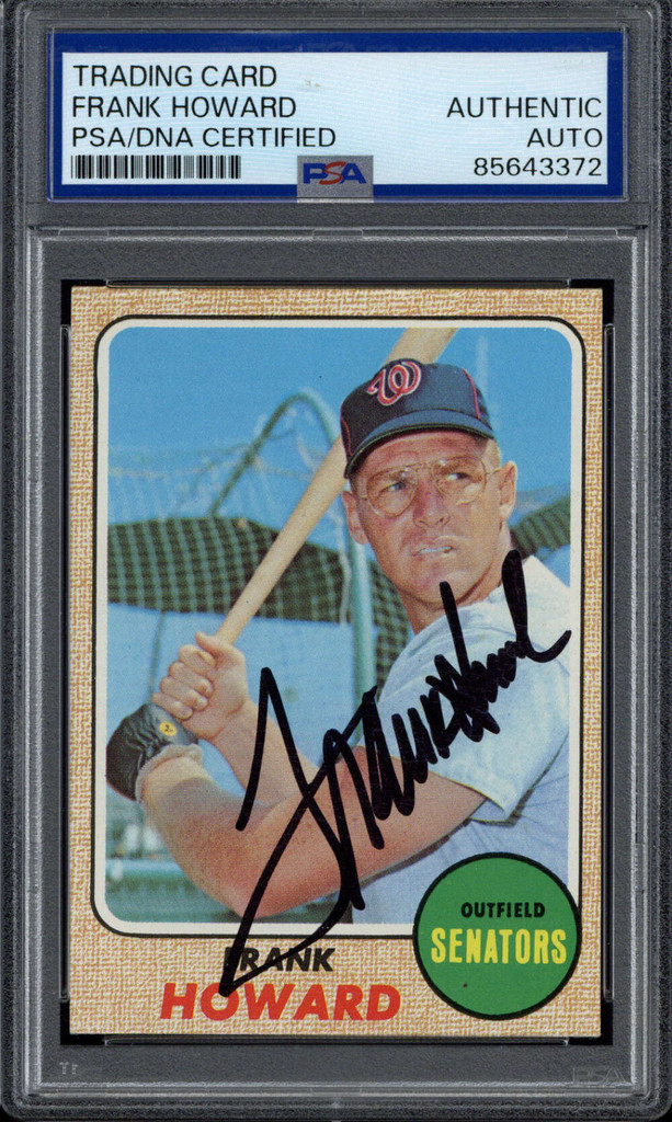Frank Howard 1968 Topps #320 Signed PSA/DNA Slabbed Authenticated Senators