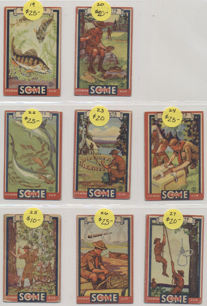 1933 R26 Goudey Boy Scouts Partial Set of 42/48  #*sku37100