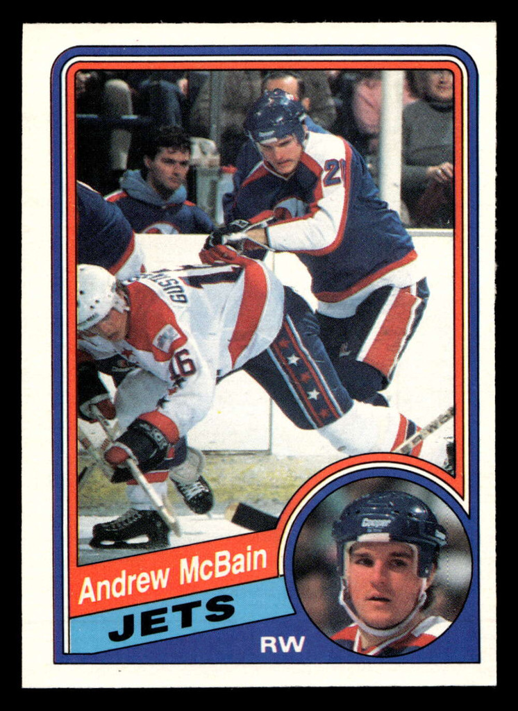1984-85 O-Pee-Chee #343 Andrew McBain Near Mint+ RC Rookie OPC 