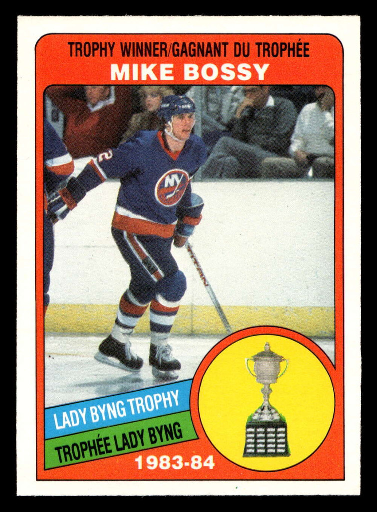 1984-85 O-Pee-Chee #376 Mike Bossy TR Near Mint+ OPC 