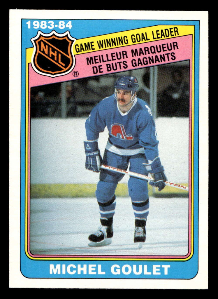 1984-85 O-Pee-Chee #384 Michel Goulet LL Near Mint OPC 