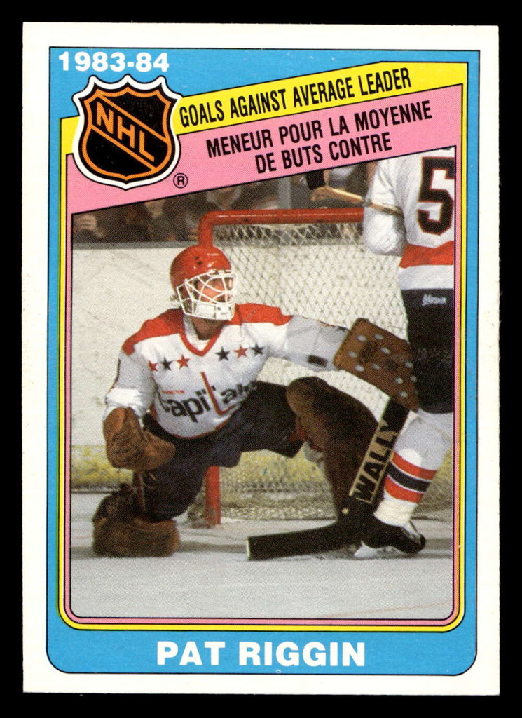 1984-85 O-Pee-Chee #386 Pat Riggin LL Near Mint OPC 
