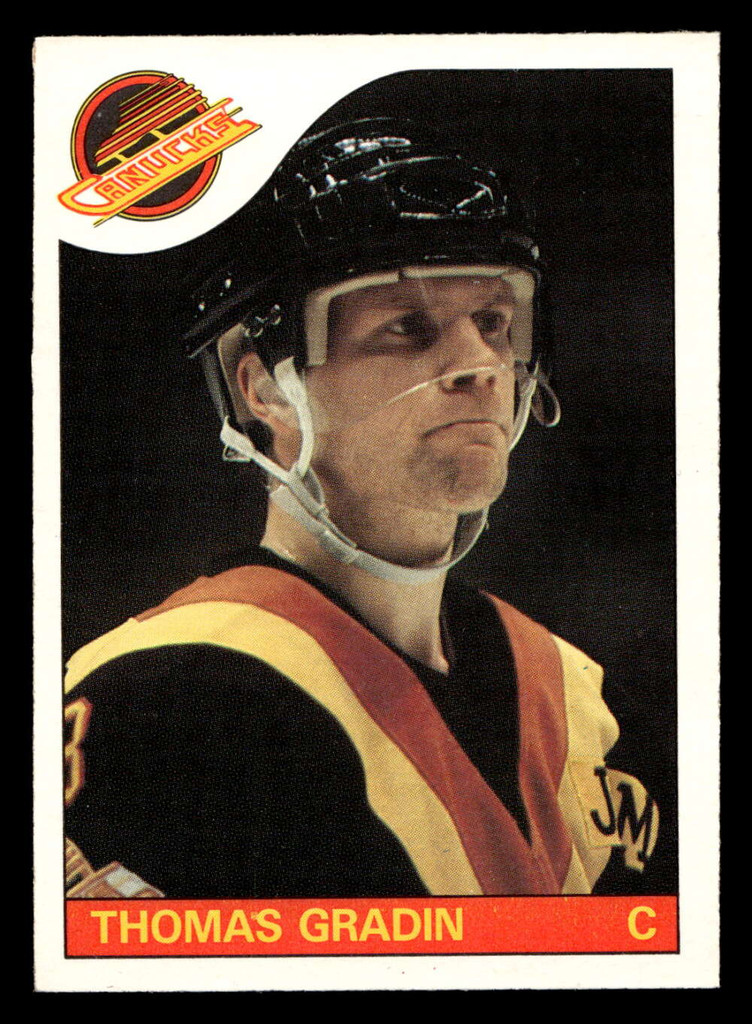 1985-86 O-Pee-Chee #16 Thomas Gradin Near Mint+ OPC 